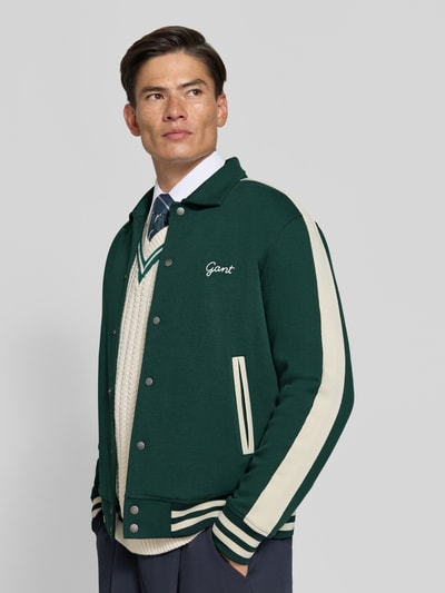 GANT Regular Fit Blouson aus Baumwoll-Mix Dunkelgruen 3