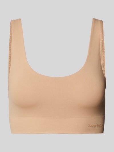 ORGANIC BASICS Bralette mit Label-Schriftzug Beige 1