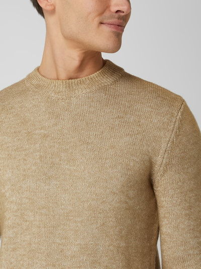 Tom Tailor Pullover mit Woll-Anteil Beige 3