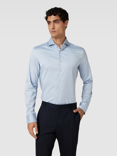 Eterna Slim Fit Premium Shirt mit Haifischkragen Bleu 4