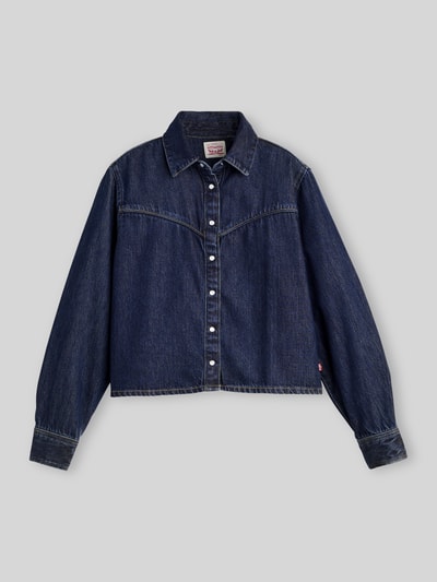 Levi's® 300 Regular fit jeanshemd van mix van katoen en lyocell model 'ELI' Donkerblauw - 1