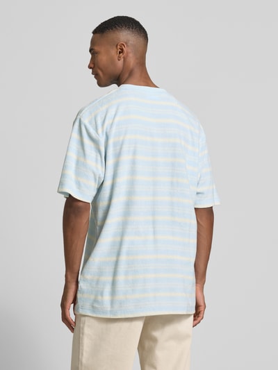 Lindbergh Oversized T-shirt met ronde hals Lichtblauw - 5