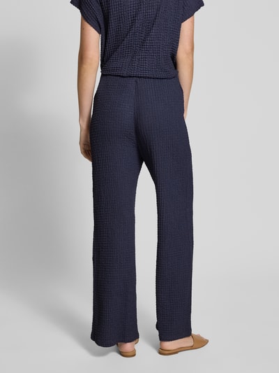 Christian Berg Woman Flared stoffen broek met structuurmotief Donkerblauw - 5