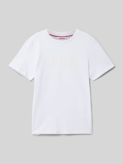 HUGO T-shirt met ronde hals Wit - 1