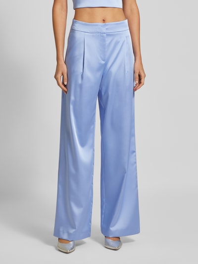 Jake*s Cocktail Wide Leg Bundfaltenhose mit Eingrifftaschen Bleu 4