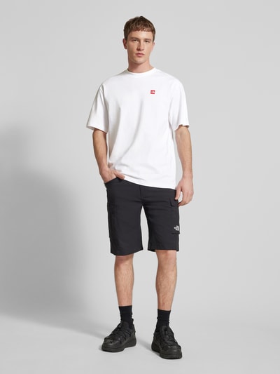 The North Face Oversized T-shirt van pure wol met labelprint Wit - 1