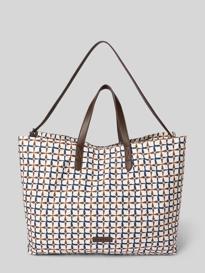 bugatti Shopper mit Label-Patch Modell 'Finn' Offwhite 2