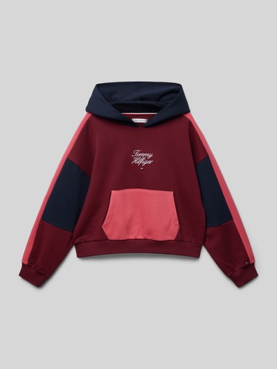 Tommy Hilfiger Teens Hoodie mit Kapuze Bordeaux 1