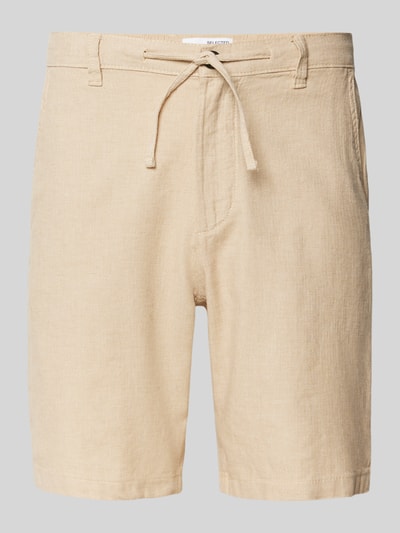 SELECTED HOMME Regular Fit Shorts aus Baumwoll-Leinen-Mix Beige 2