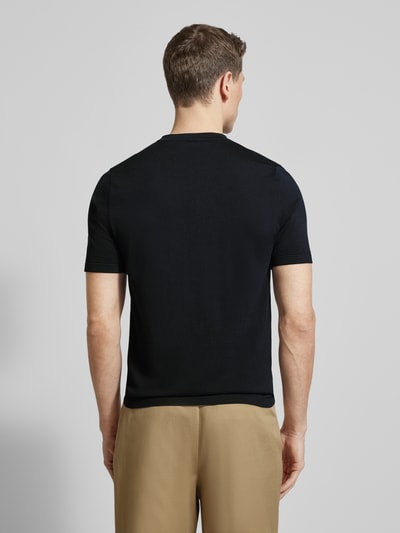 Profuomo Slim Fit T-Shirt aus reiner Baumwolle Marine 5