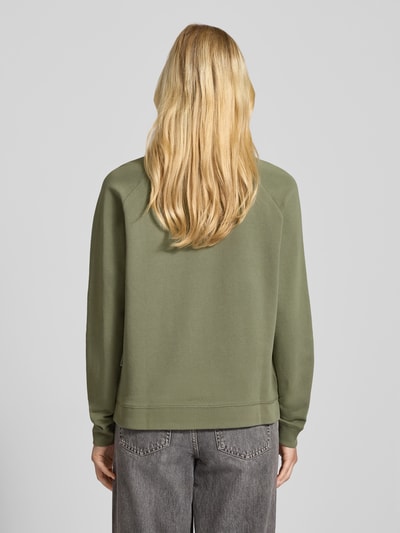 Marc O'Polo Denim Comfort Fit Sweatshirt aus reiner Baumwolle Khaki 5