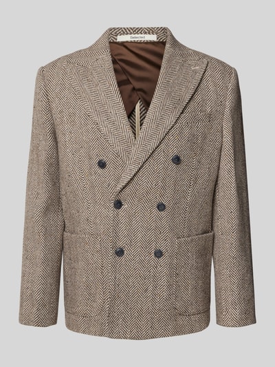 SELECTED HOMME Regular Fit Sakko aus Woll-Mix Modell 'MORRIS' Mittelbraun 2