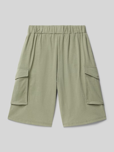 s.Oliver RED LABEL Bermudy o luźnym kroju z kieszeniami cargo Trzcinowy 3