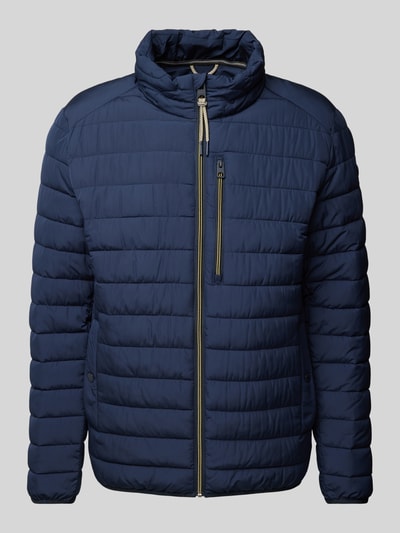 Fynch-Hatton Sweatjacke mit Stehkragen Marine 1