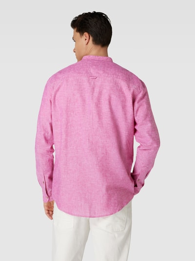 MCNEAL Tailored Fit Freizeithemd mit Stehkragen Pink 5