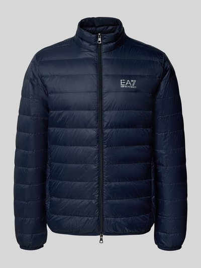 EA7 Emporio Armani Donsjack met labelprint, model 'TRAIN CORE' Donkerblauw - 2