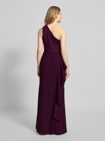 Adrianna Papell Abendkleid im One-Shoulder-Look mit Volants Bordeaux 5