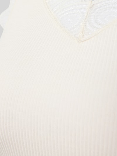 Hanro Tanktop mit Spitzenbesatz Offwhite 2