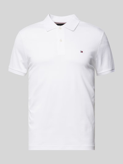 Tommy Hilfiger Regular Fit Poloshirt mit Logo-Stitching Weiss 2