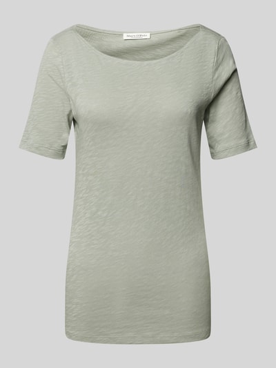 Marc O'Polo T-shirt met boothals Mintgroen - 2