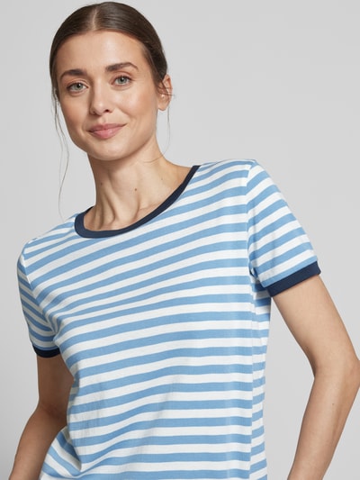 Jake*s Casual T-Shirt mit mit Streifenmuster Sky 3