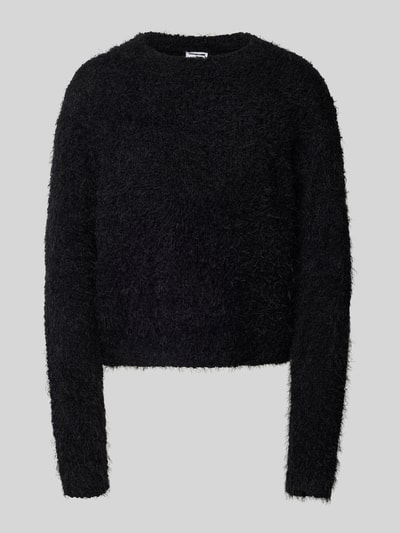 Noisy May Strickpullover aus Teddyfell Modell 'SASSY' BLACK 2