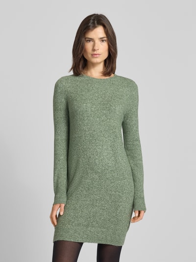 Vero Moda Flatteuze gebreide jurk met ronde hals, model 'DOFFY' Olijfgroen - 4