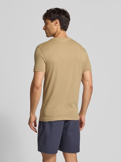 Polo Ralph Lauren Custom slim fit T-shirt met labelstitching Beige gemêleerd - 5