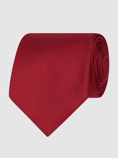 Eton Krawat z czystego jedwabiu (8 cm) Czerwony 1
