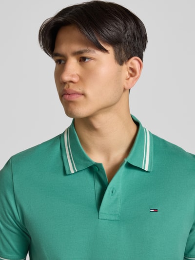 Tommy Jeans Regular Fit Poloshirt aus reiner Baumwolle Lind 3