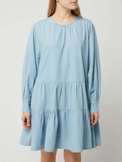 Selected Femme Kleid aus Baumwolle Modell 'Gilli' Hellblau 4