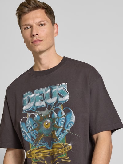 DEUS EX MACHINA T-Shirt mit Label-Print Anthrazit 3