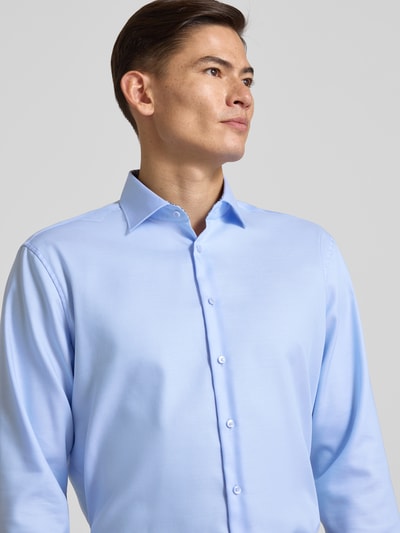 SEIDENSTICKER REGULAR FIT Koszula biznesowa o kroju regular fit z listwą guzikową Błękitny 3