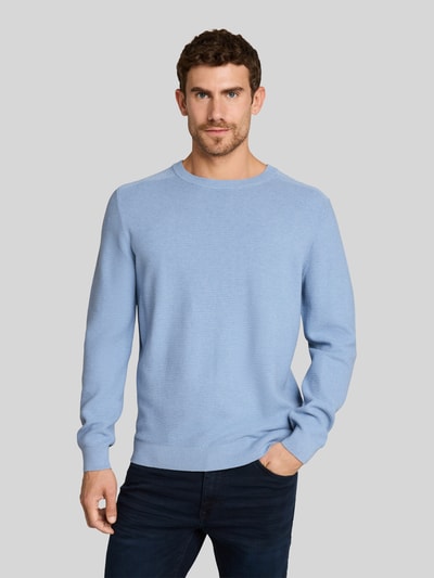 Tom Tailor Regular fit pullover met crew neck kraag Blauw - 4