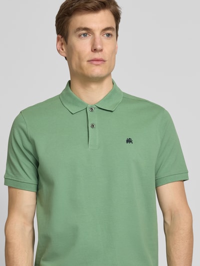 Lerros Poloshirt met labelstitching Groen - 3