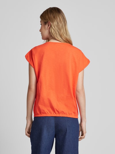 s.Oliver RED LABEL T-shirt in effen design Koraal - 5