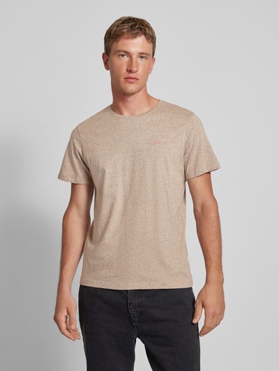 Blend T-Shirt mit Rundhalsausschnitt Sand Melange 4