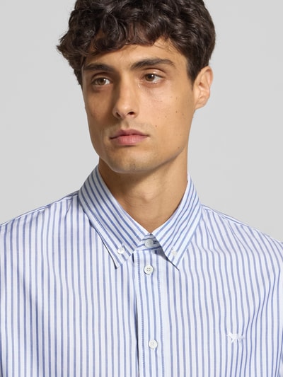 MAISON KITSUNÉ Regular Fit Freizeithemd aus Baumwolle Hellblau 3