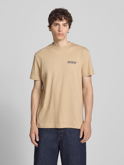 Tommy Jeans Regular Fit T-Shirt aus reiner Baumwolle  Beige 4