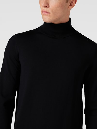 JOOP! Collection Rollkragenpullover aus Merinowolle Modell 'Donte' Marine 3