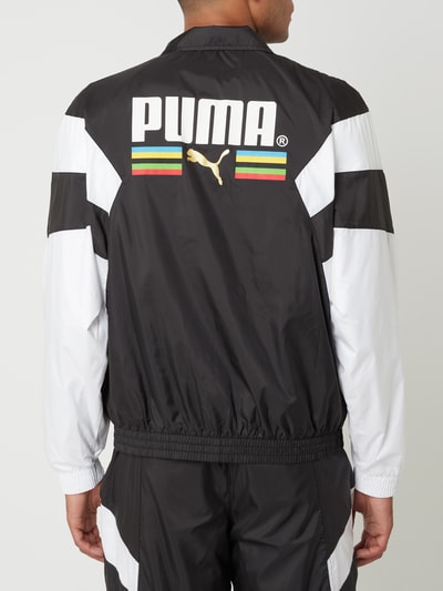 PUMA PERFORMANCE Regular fit trainingsjack met logoprint in gouden look  Zwart - 5