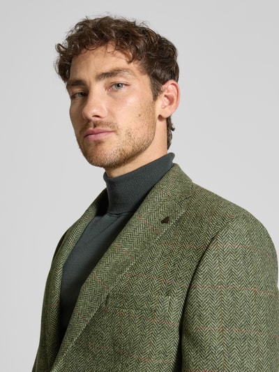 Roy Robson 2-knoops colbert met reverskraag Groen - 3