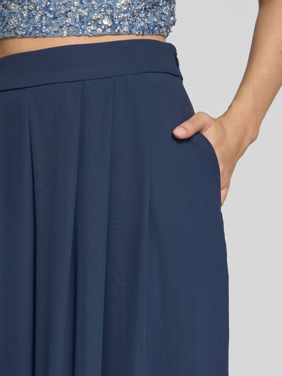 Christian Berg Cocktail Relaxed fit marlenebroek met naadritssluiting Donkerblauw - 3