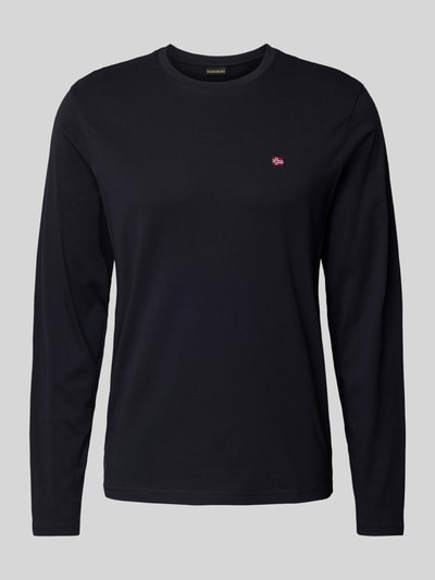 Napapijri Longsleeve mit Label-Stitching Black 2