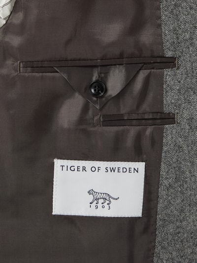 Tiger Of Sweden Slim fit 2-knoops colbert van wolmix, model 'Jamonte' Antraciet - 5