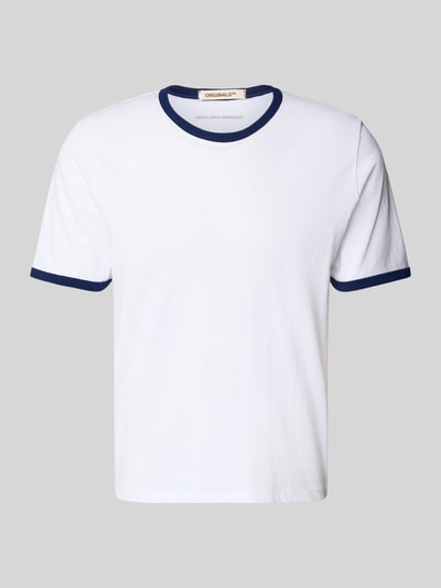 Jack & Jones T-Shirt mit Rundhalsausschnitt Modell 'FORMENTERA' Weiss 2
