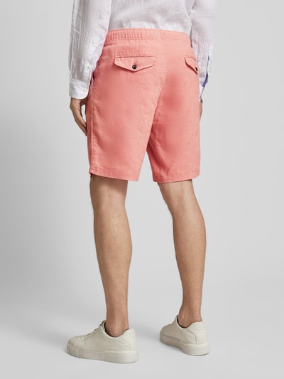 Tommy Hilfiger Shorts aus Leinen-Mix mit elastischem Bund Modell 'HARLEM' Hellrot 5