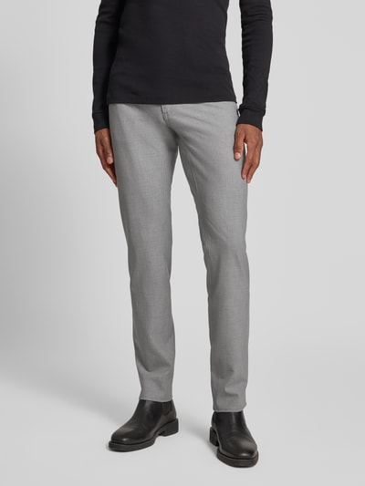 Brax Spodnie materiałowe o kroju straight fit z 5 kieszeniami Srebrny 4