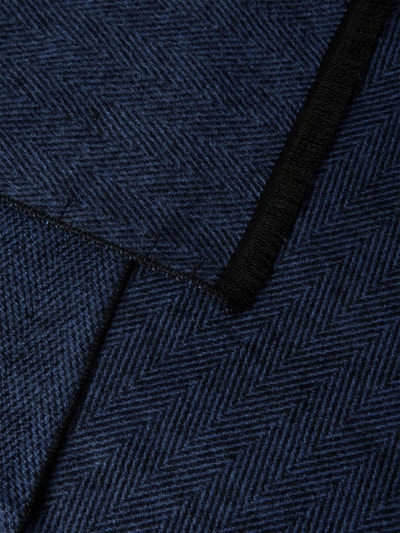 Christian Berg Men Sjaal van viscose in two-tone-stijl Blauw - 3