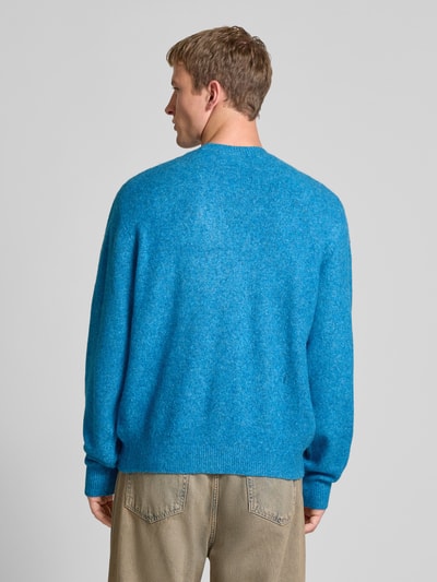 Carhartt Work In Progress Strickpullover mit gerippten Abschlüssen Rauchblau 5